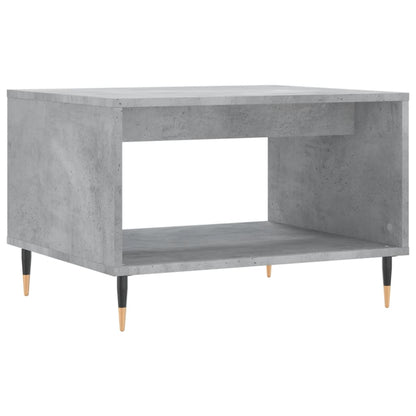 Salontafel 60X50X40 Cm Bewerkt Hout Betongrijs