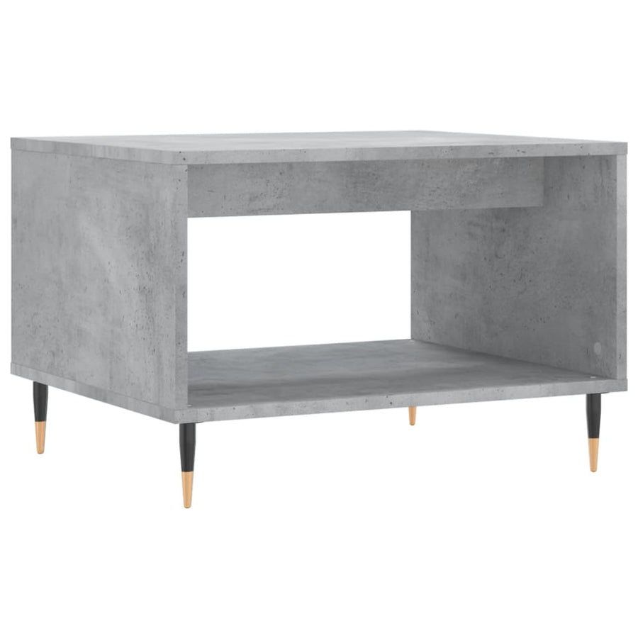 Salontafel 60X50X40 Cm Bewerkt Hout Betongrijs