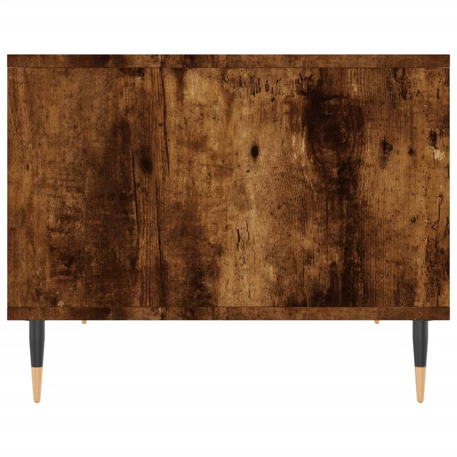 Salontafel 60X50X40 Cm Bewerkt Hout Kleurig Gerookt eiken
