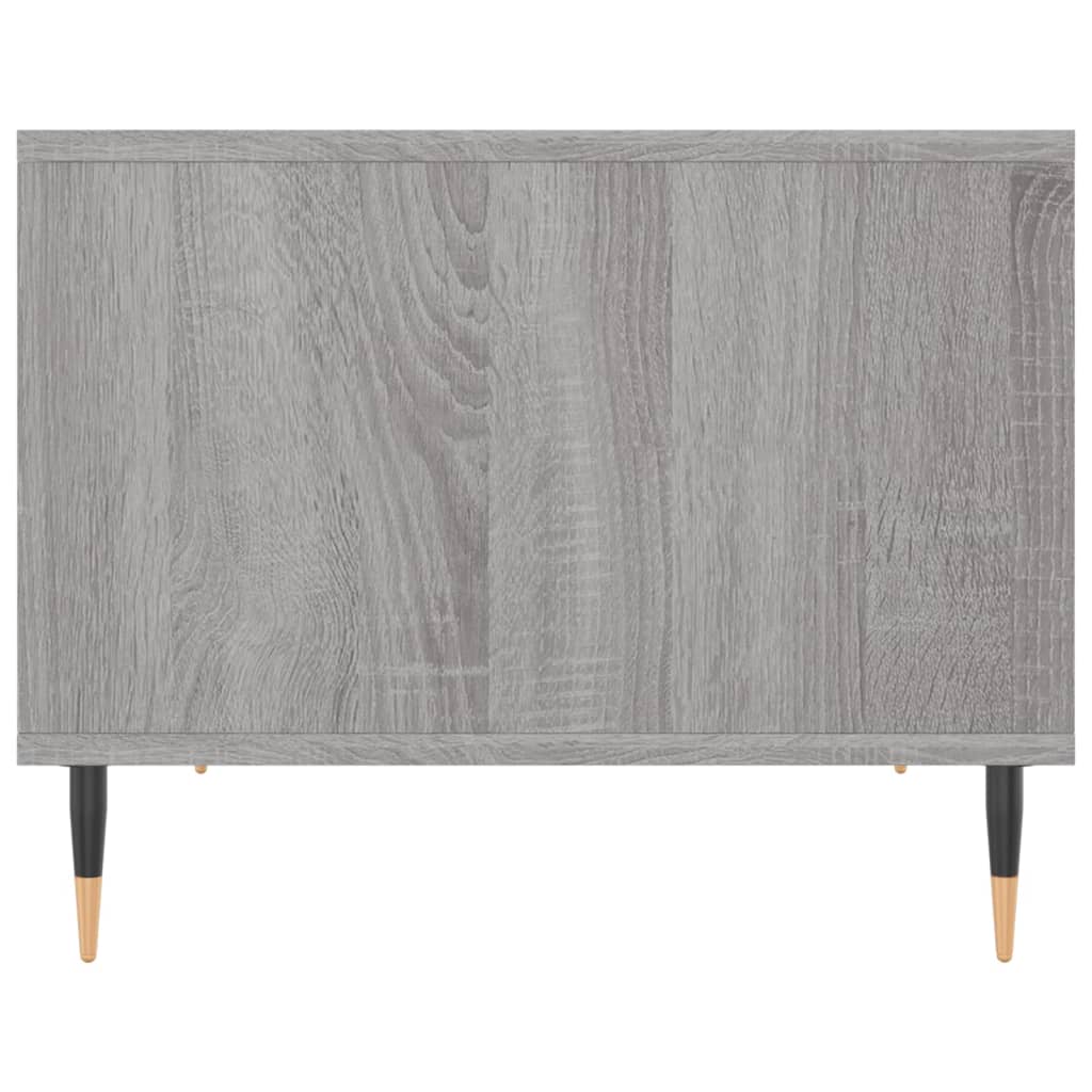 Salontafel 60X50X40 Cm Bewerkt Hout Eikenkleurig Grijs sonoma