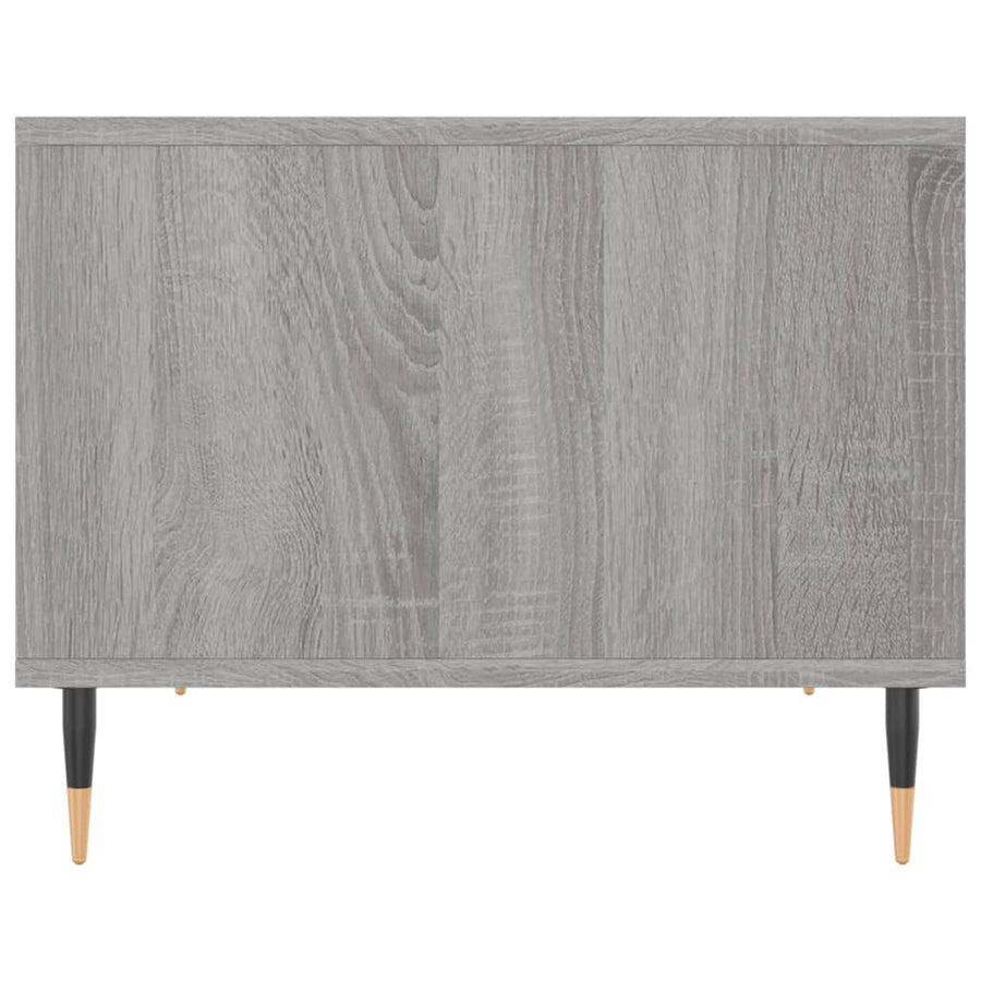 Salontafel 60X50X40 Cm Bewerkt Hout Eikenkleurig Grijs sonoma