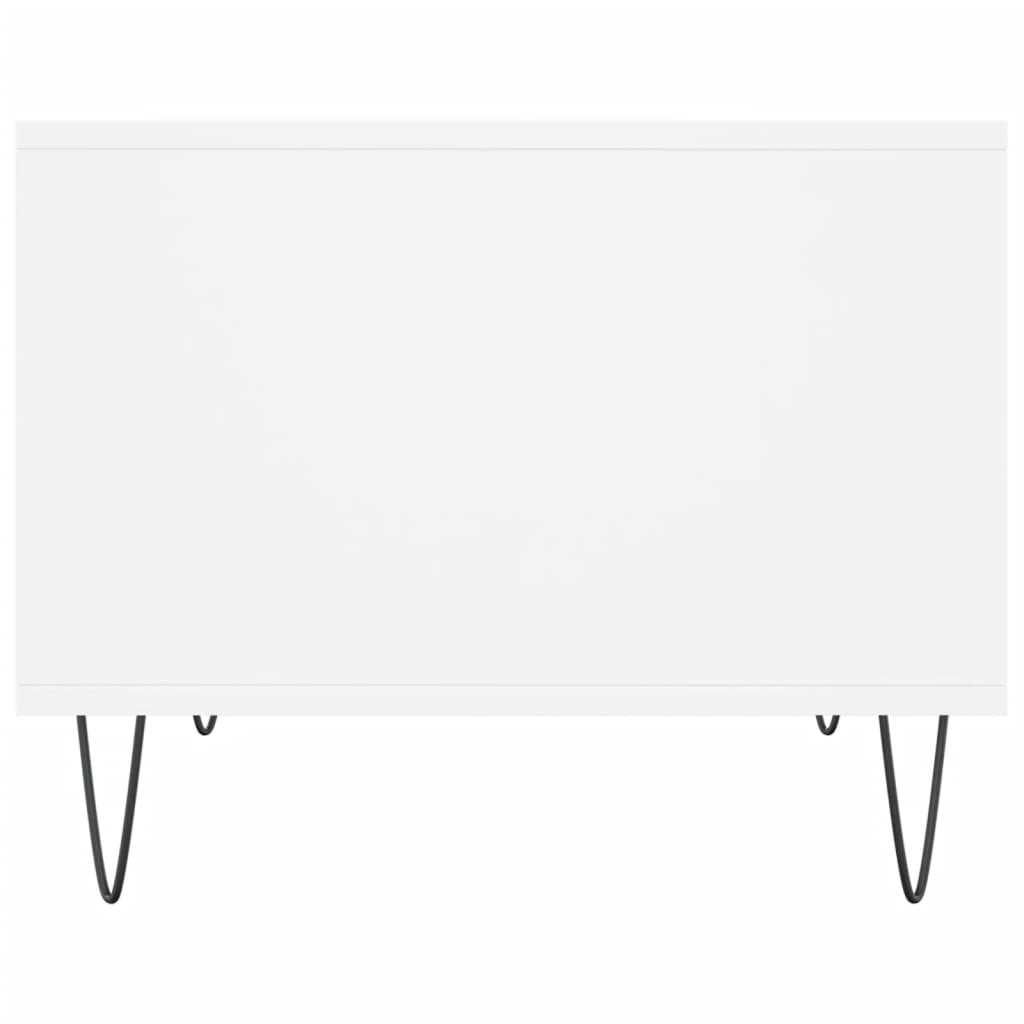 Salontafel 60X50X40 Cm Bewerkt Hout Wit