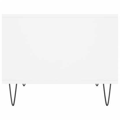 Salontafel 60X50X40 Cm Bewerkt Hout Wit