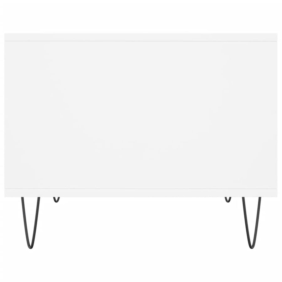 Salontafel 60X50X40 Cm Bewerkt Hout Wit