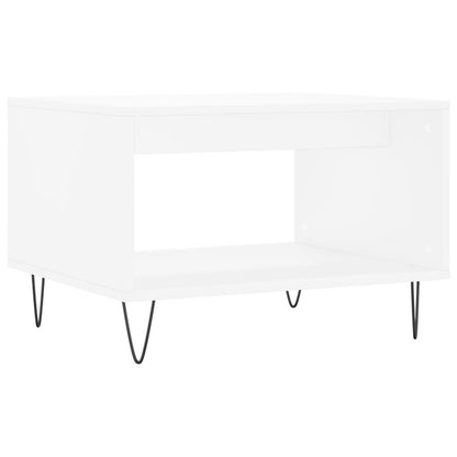 Salontafel 60X50X40 Cm Bewerkt Hout Wit