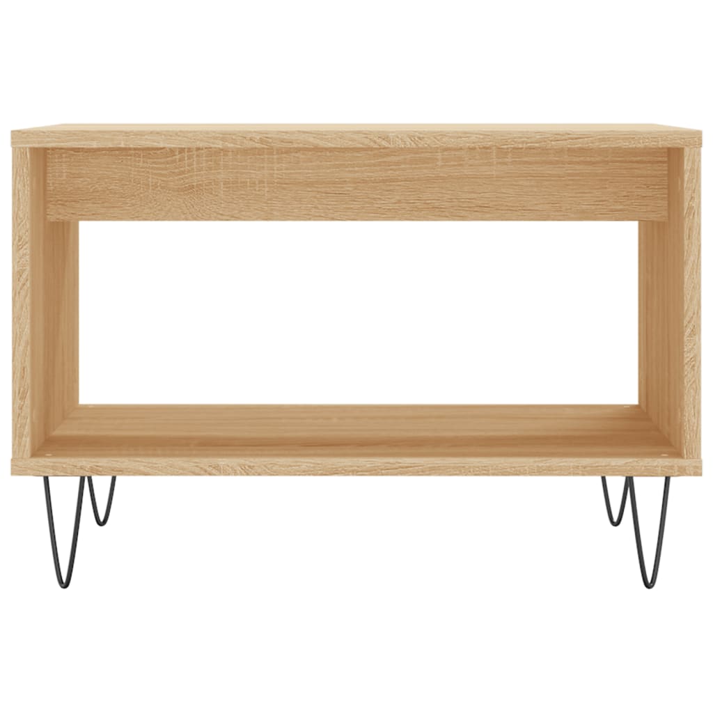 Salontafel 60X50X40 Cm Bewerkt Hout Kleurig Sonoma eiken