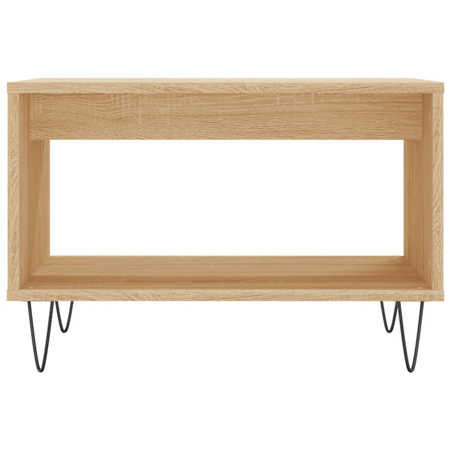 Salontafel 60X50X40 Cm Bewerkt Hout Kleurig Sonoma eiken