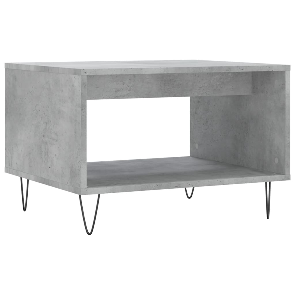 Salontafel 60X50X40 Cm Bewerkt Hout Betongrijs