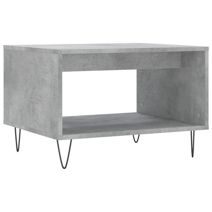 Salontafel 60X50X40 Cm Bewerkt Hout Betongrijs