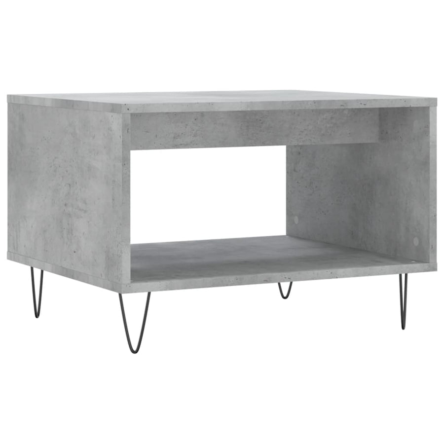 Salontafel 60X50X40 Cm Bewerkt Hout Betongrijs