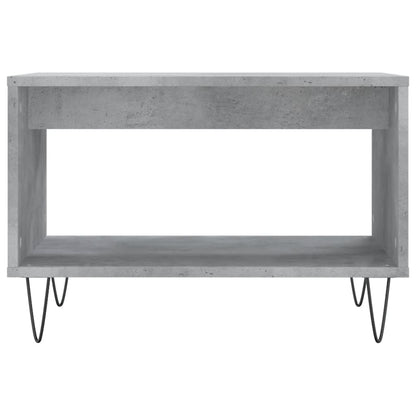 Salontafel 60X50X40 Cm Bewerkt Hout Betongrijs