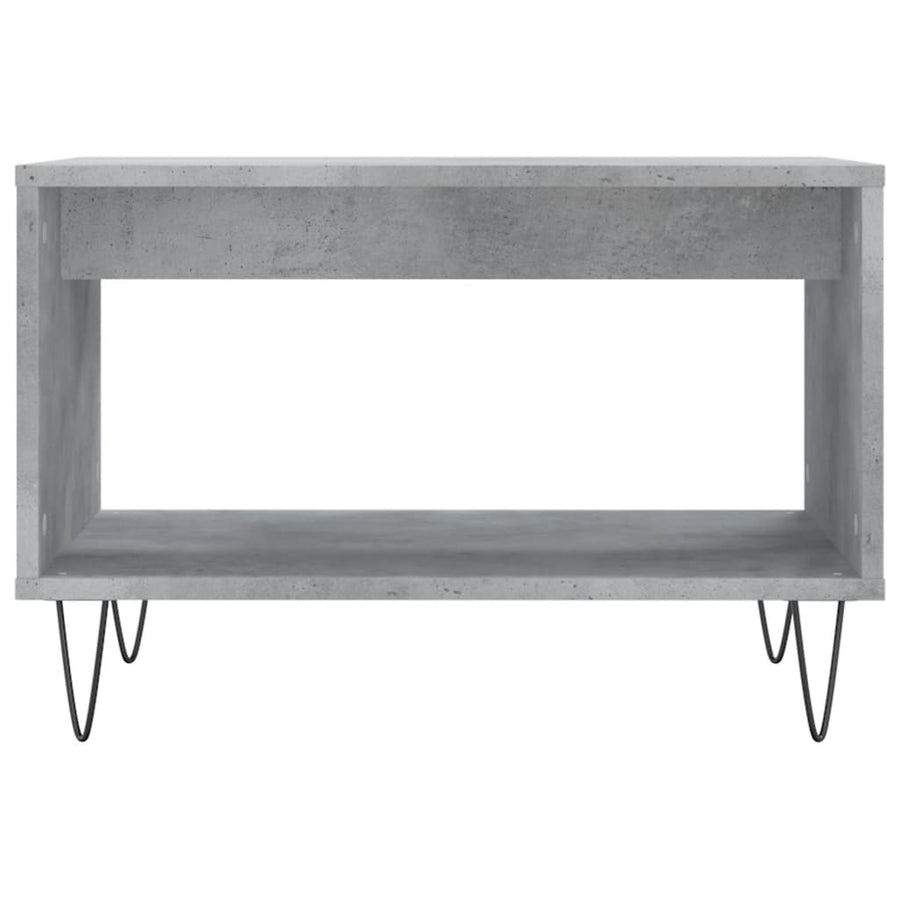 Salontafel 60X50X40 Cm Bewerkt Hout Betongrijs