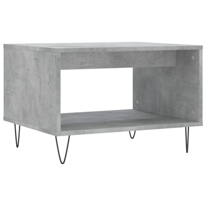 Salontafel 60X50X40 Cm Bewerkt Hout Betongrijs