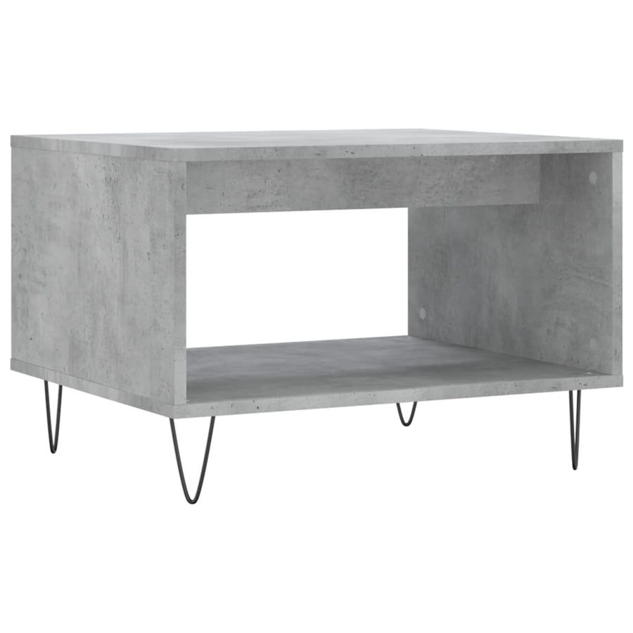 Salontafel 60X50X40 Cm Bewerkt Hout Betongrijs