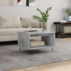 Coffee table 60x50x40 cm treated wood concrete grey