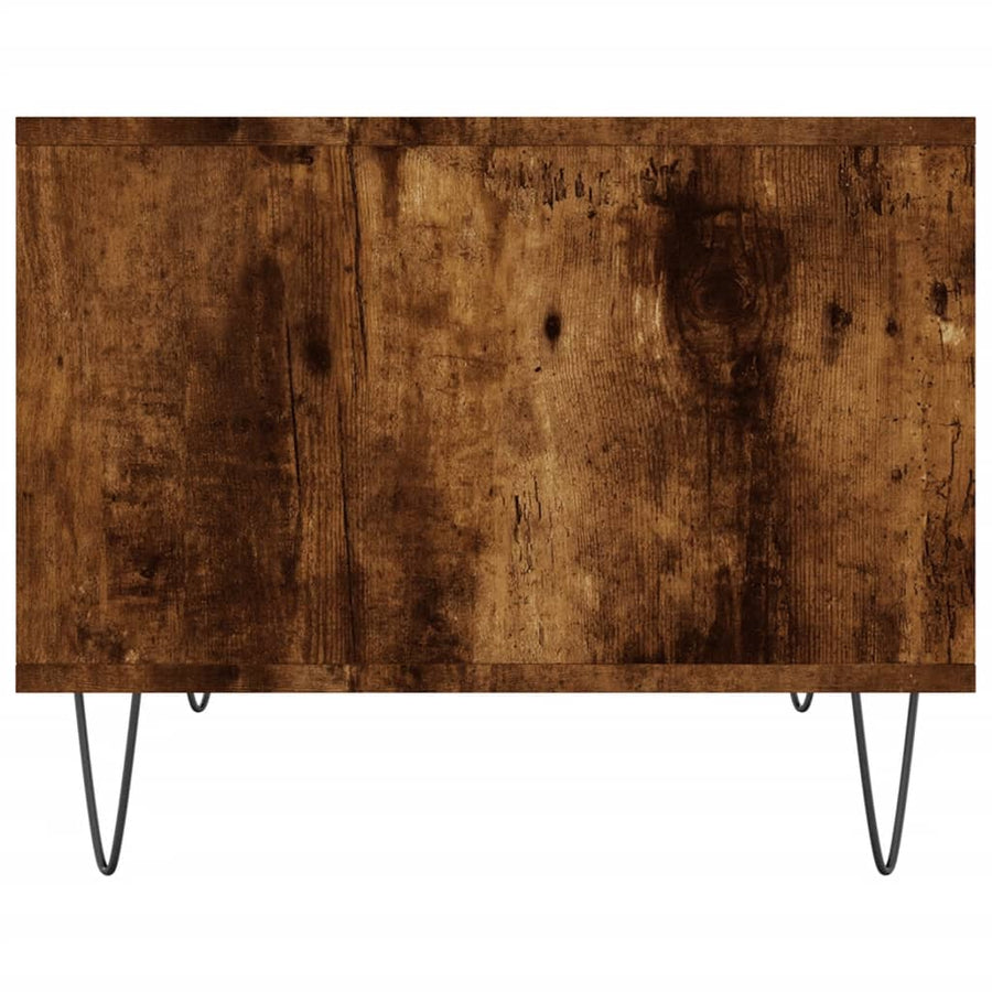 Salontafel 60X50X40 Cm Bewerkt Hout Kleurig Gerookt eiken