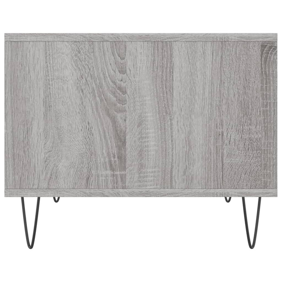 Salontafel 60X50X40 Cm Bewerkt Hout Eikenkleurig Grijs sonoma