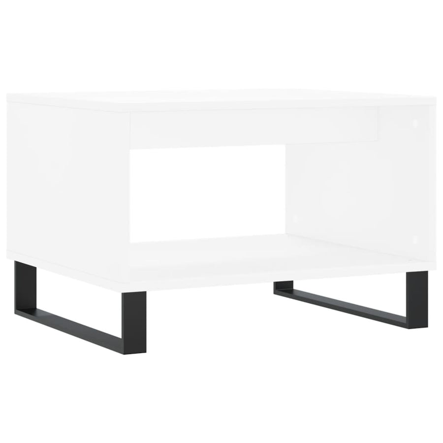 Salontafel 60X50X40 Cm Bewerkt Hout Wit
