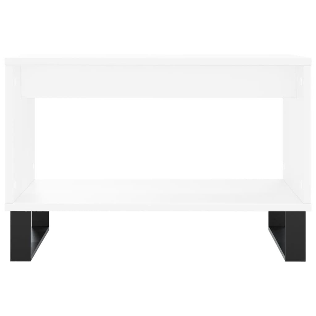 Salontafel 60X50X40 Cm Bewerkt Hout Wit
