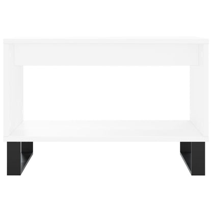 Salontafel 60X50X40 Cm Bewerkt Hout Wit