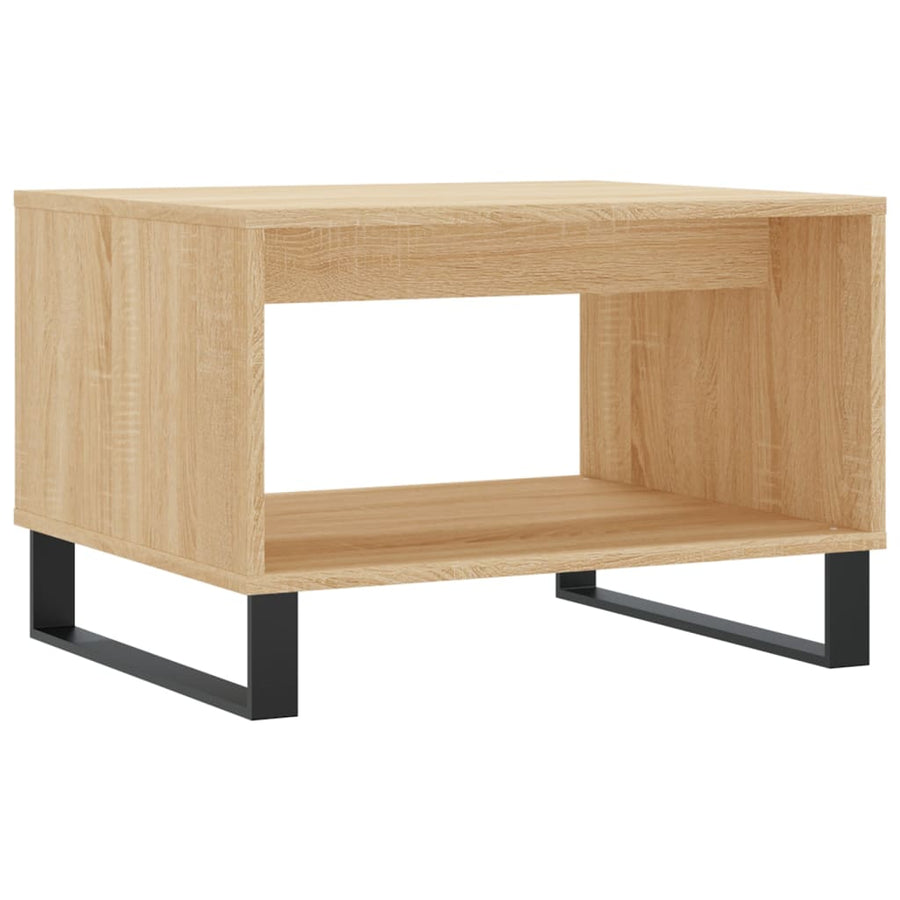 Salontafel 60X50X40 Cm Bewerkt Hout Kleurig Sonoma eiken