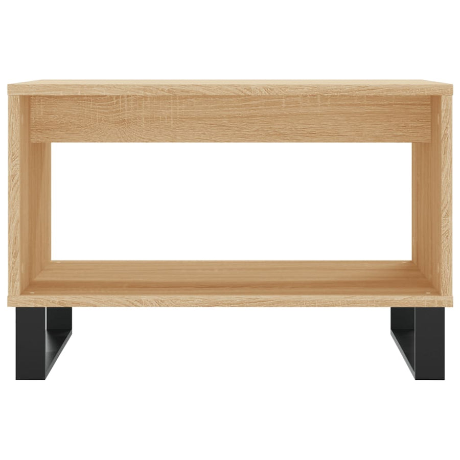 Salontafel 60X50X40 Cm Bewerkt Hout Kleurig Sonoma eiken