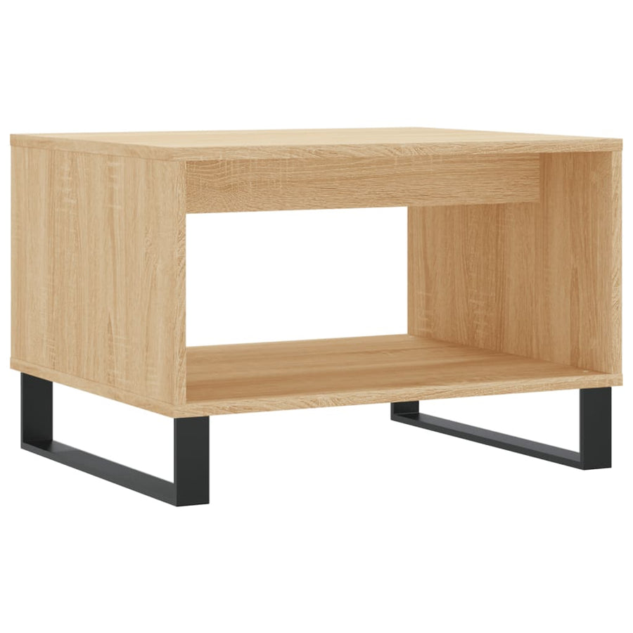 Salontafel 60X50X40 Cm Bewerkt Hout Kleurig Sonoma eiken