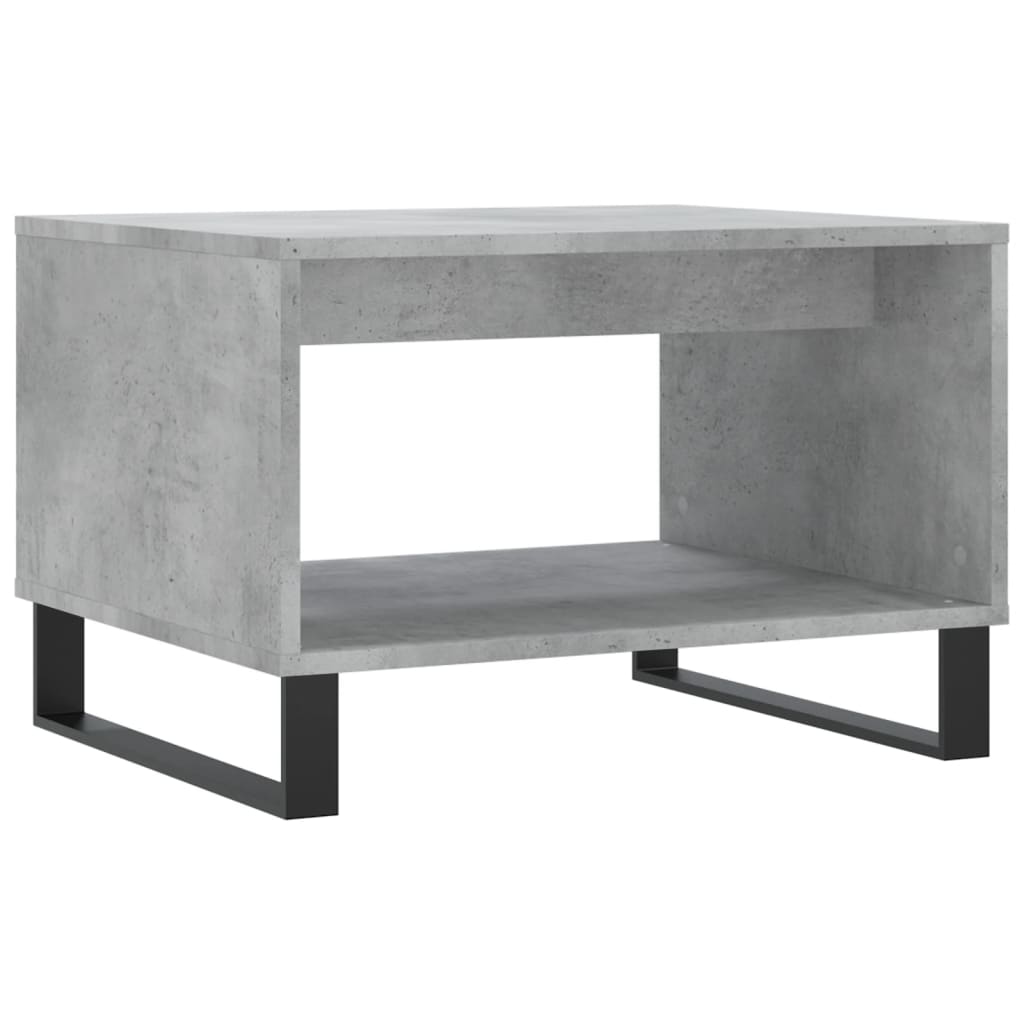 Salontafel 60X50X40 Cm Bewerkt Hout Betongrijs