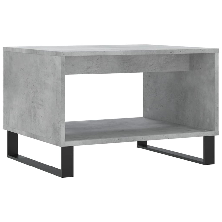 Salontafel 60X50X40 Cm Bewerkt Hout Betongrijs