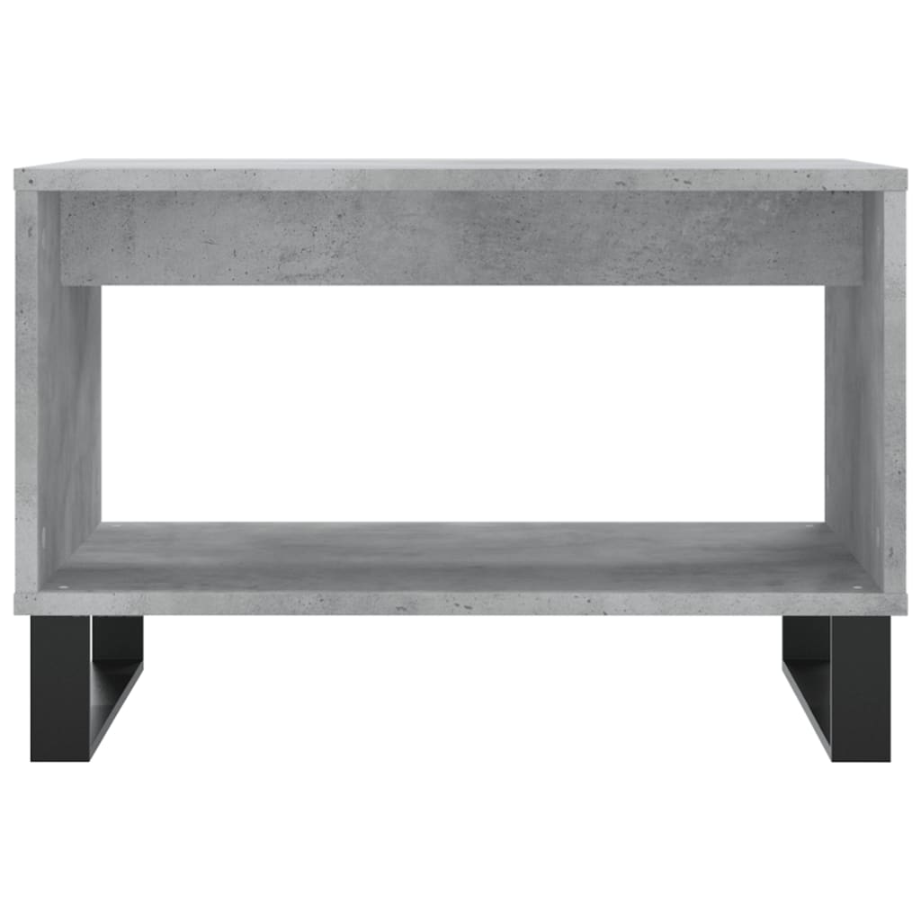 Salontafel 60X50X40 Cm Bewerkt Hout Betongrijs