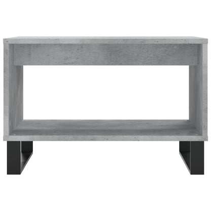 Salontafel 60X50X40 Cm Bewerkt Hout Betongrijs