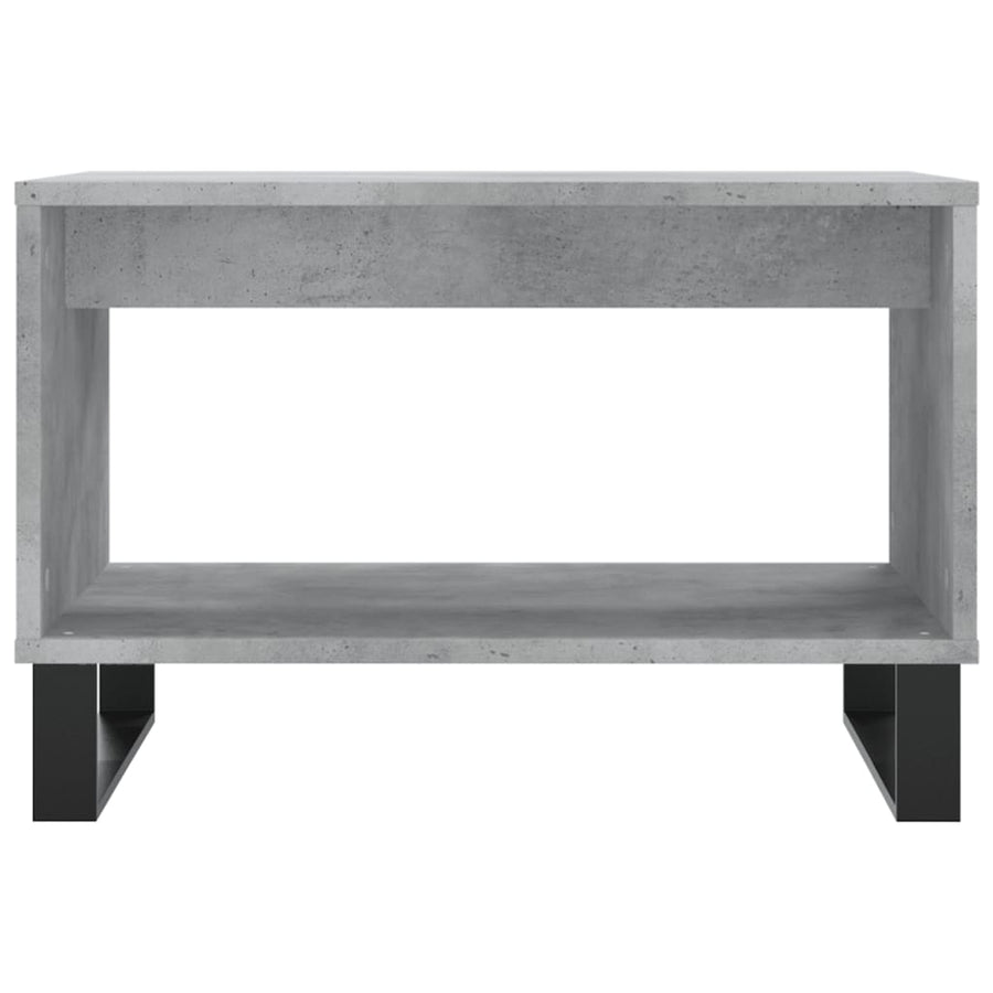 Salontafel 60X50X40 Cm Bewerkt Hout Betongrijs