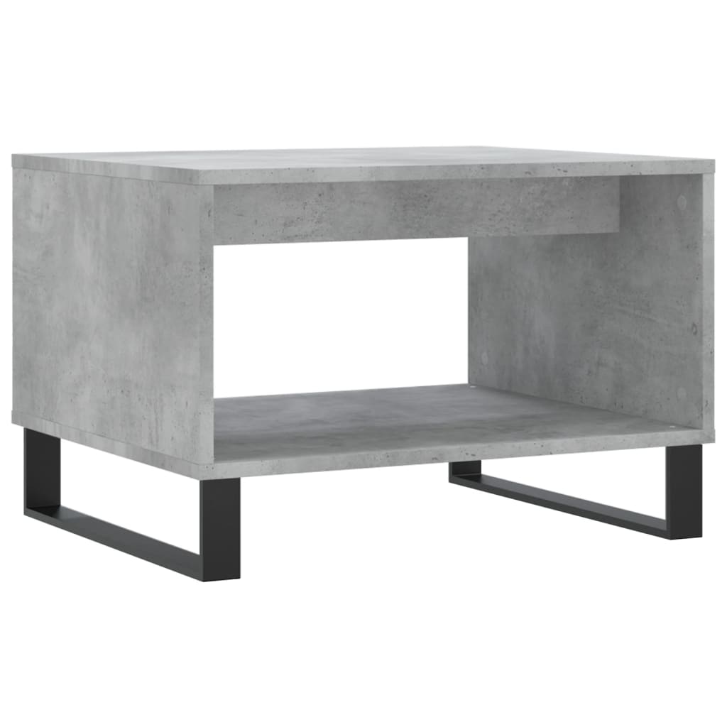 Salontafel 60X50X40 Cm Bewerkt Hout Betongrijs