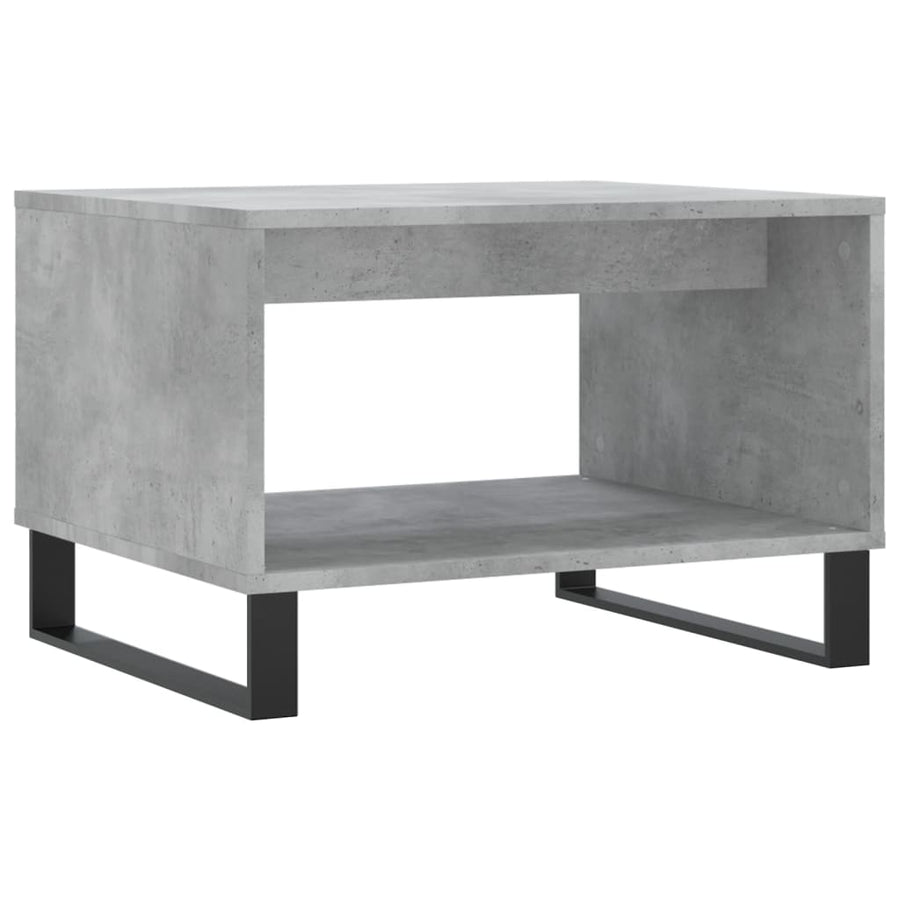 Salontafel 60X50X40 Cm Bewerkt Hout Betongrijs