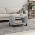 Coffee table 60x50x40 cm treated wood concrete grey
