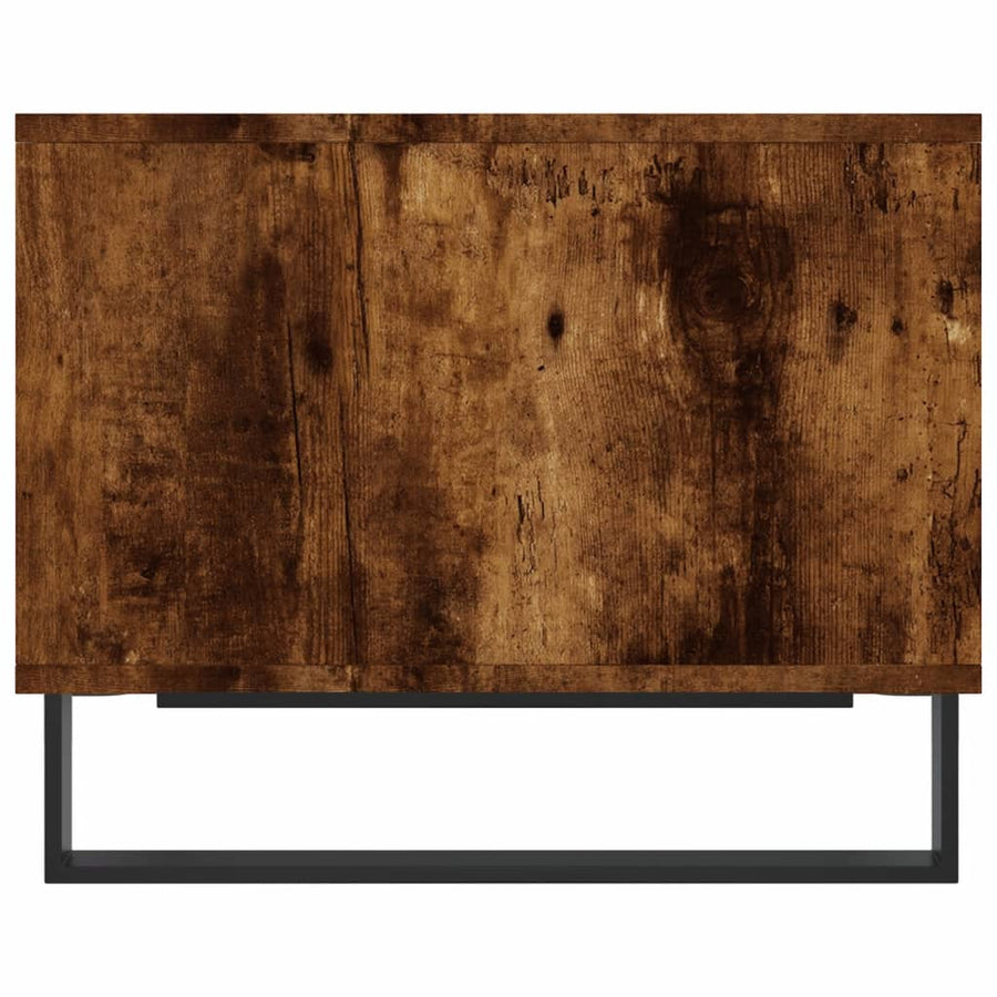 Salontafel 60X50X40 Cm Bewerkt Hout Kleurig Gerookt eiken