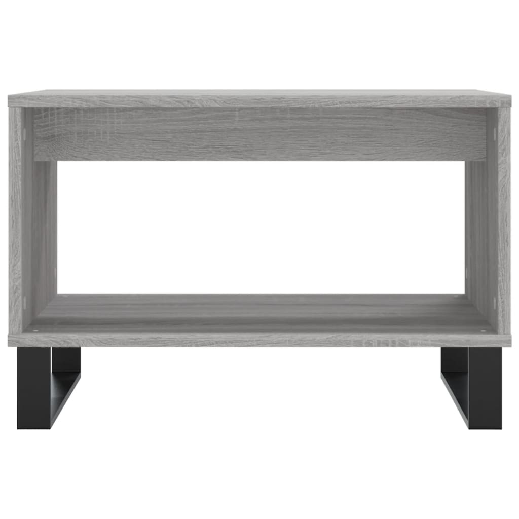 Salontafel 60X50X40 Cm Bewerkt Hout Eikenkleurig Grijs sonoma