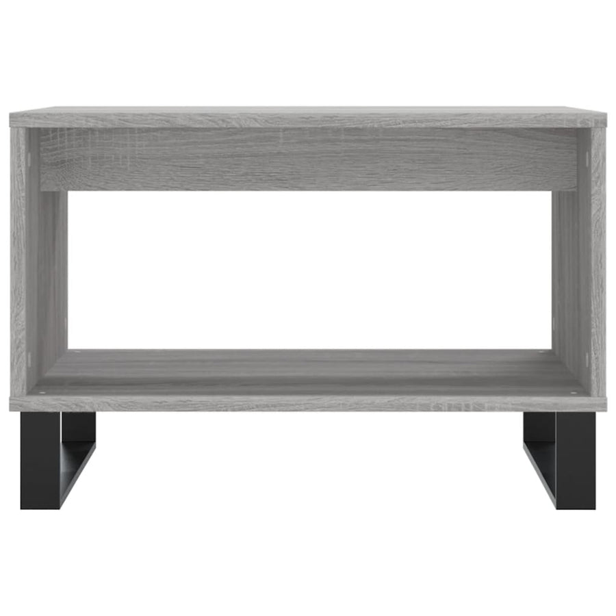 Salontafel 60X50X40 Cm Bewerkt Hout Eikenkleurig Grijs sonoma