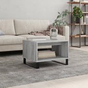 Salontafel 60x50x40 cm bewerkt hout grijs sonoma