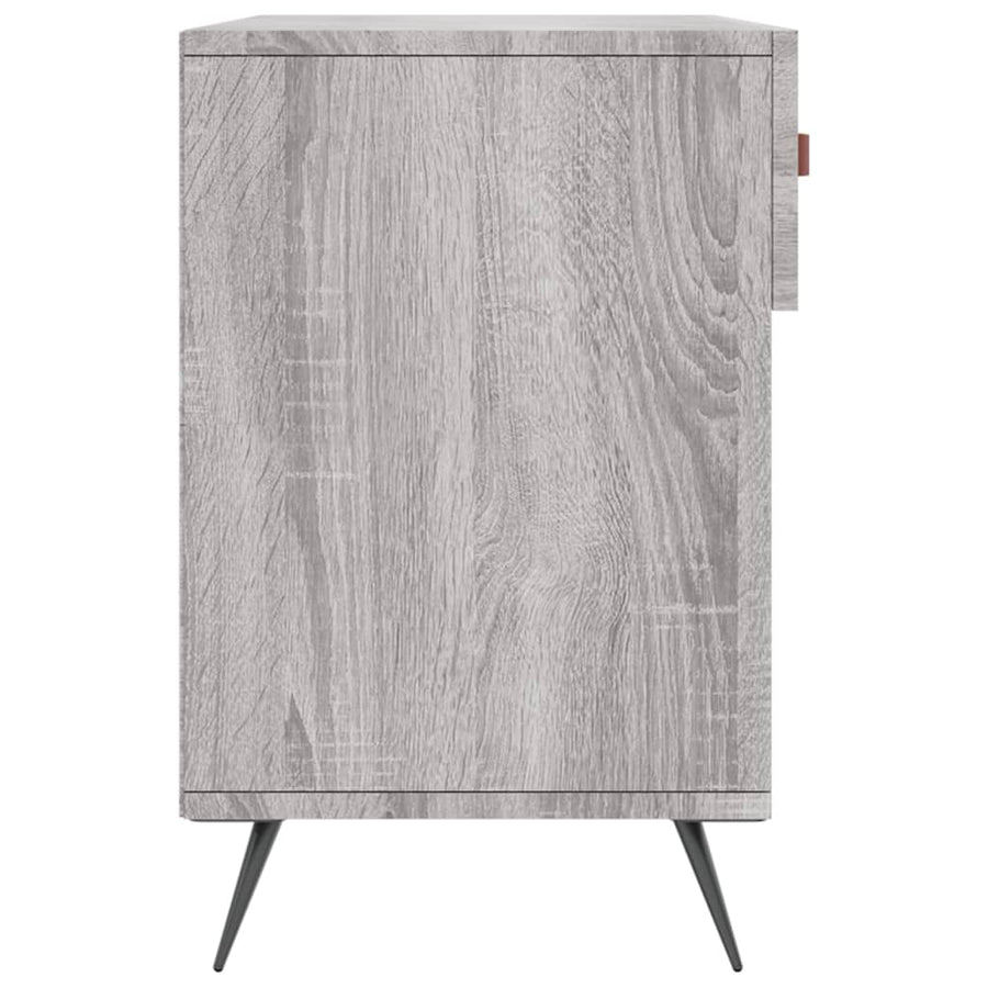 Schoenenbank 02X35X55 Cm Bewerkt Hout Eikenkleur Grijs sonoma