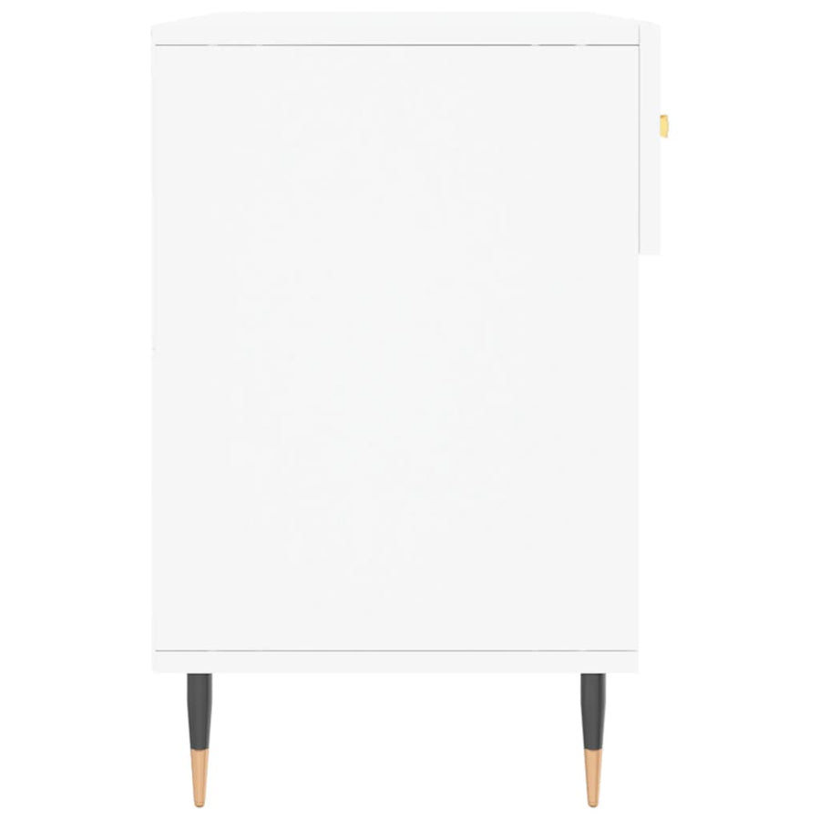 Schoenenbank 02X35X55 Cm Bewerkt Hout Wit