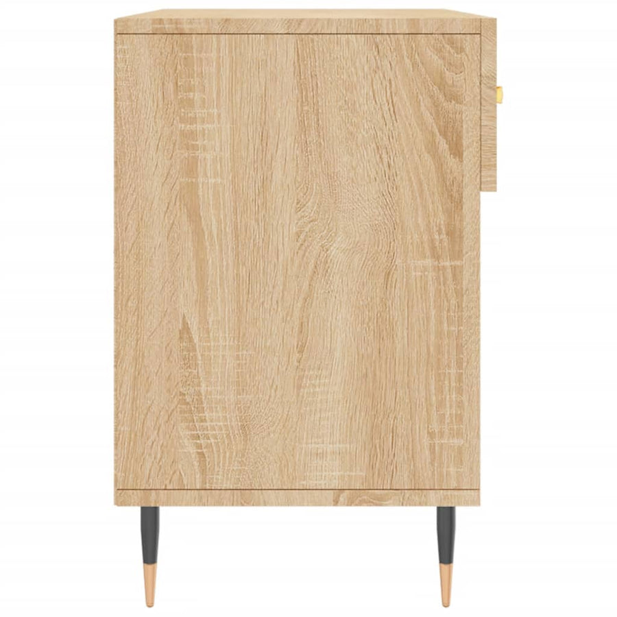 Schoenenbank 02X35X55 Cm Bewerkt Hout Kleurig Sonoma eiken
