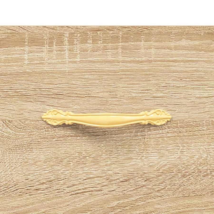 Schoenenbank 02X35X55 Cm Bewerkt Hout Kleurig Sonoma eiken