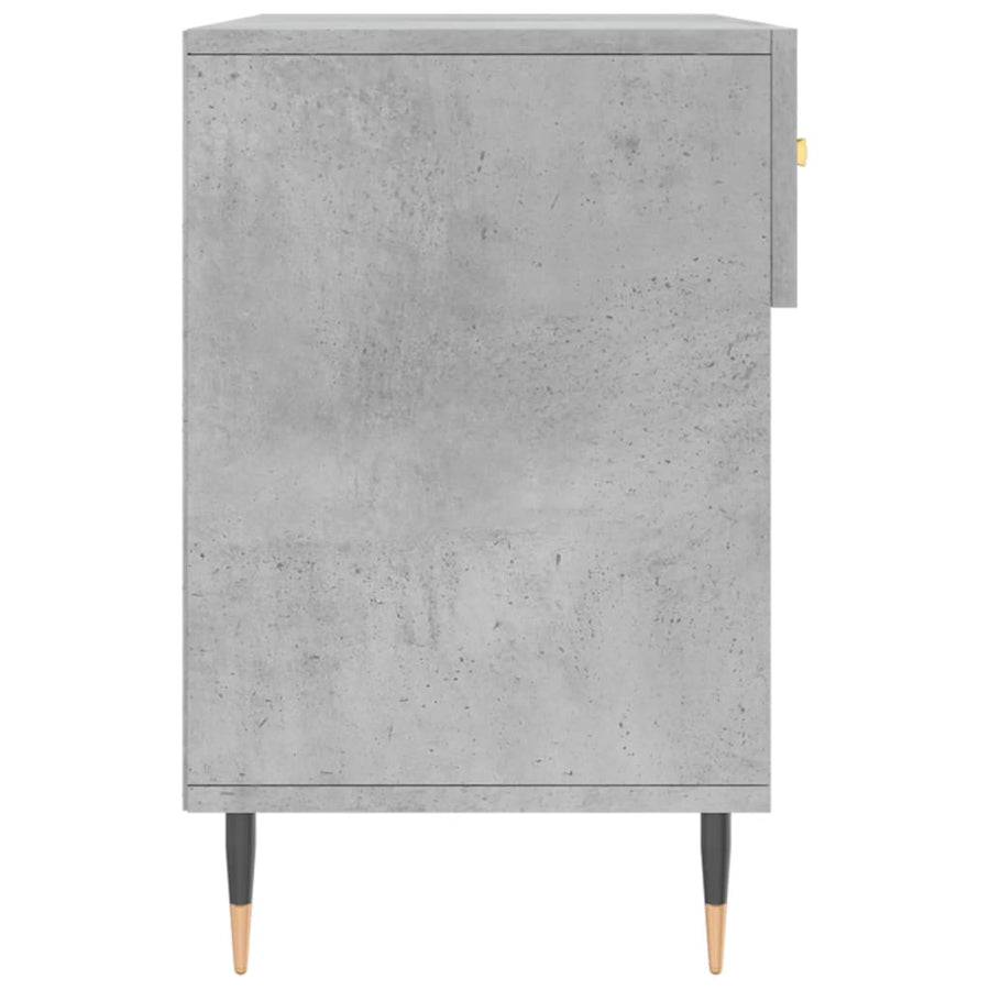 Schoenenbank 102X35X55 Cm Bewerkt Hout Betongrijs