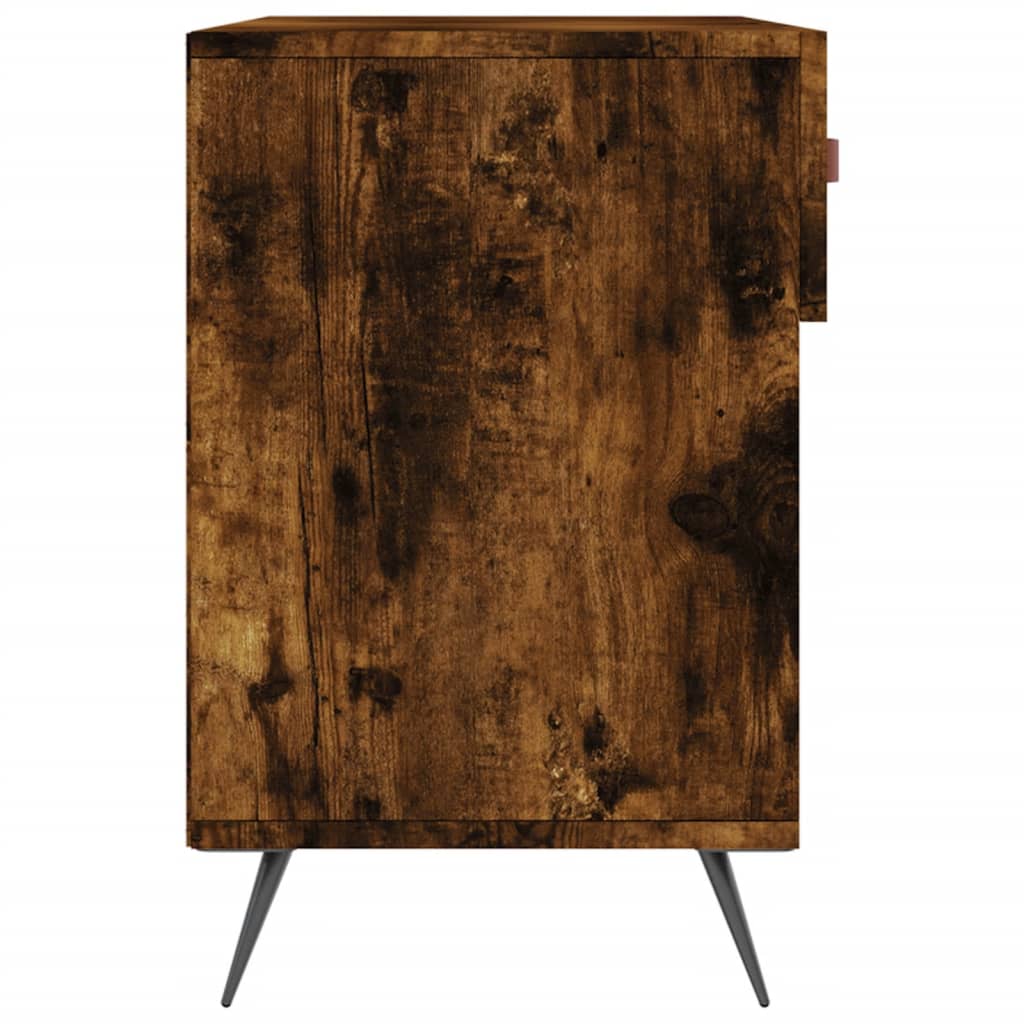 Schoenenbank 02X35X55 Cm Bewerkt Hout Kleurig Gerookt eiken