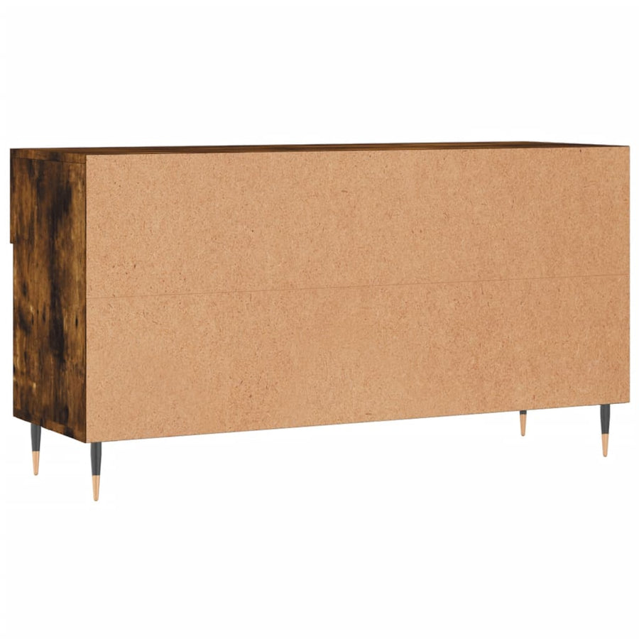 Schoenenbank 02X35X55 Cm Bewerkt Hout Kleurig Gerookt eiken