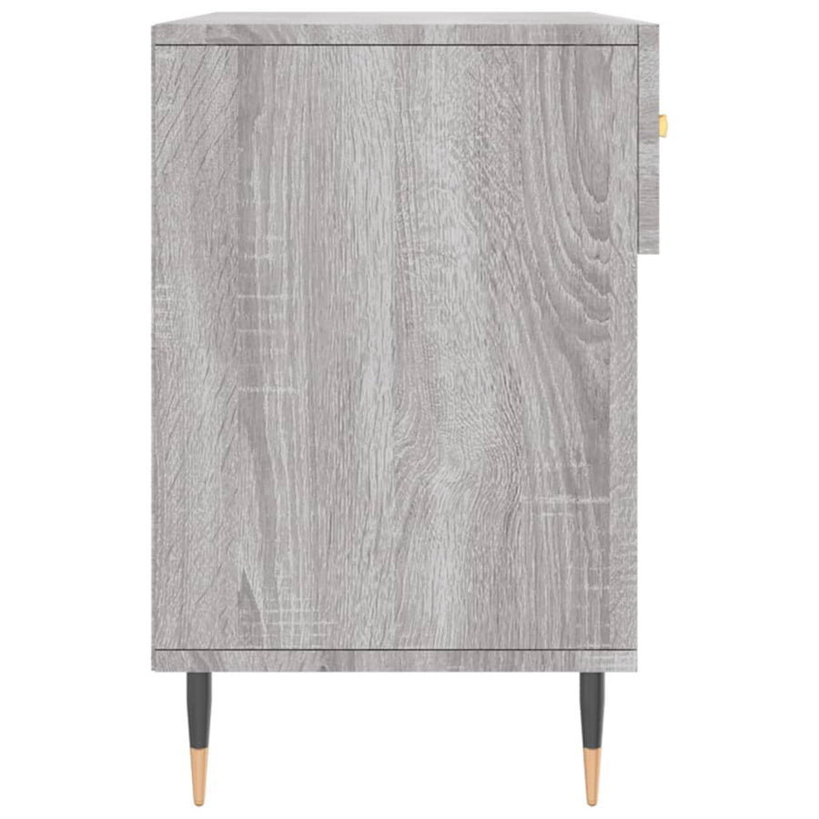 Schoenenbank 102X35X55 Cm Bewerkt Hout Grijs Sonoma Eikenkleur