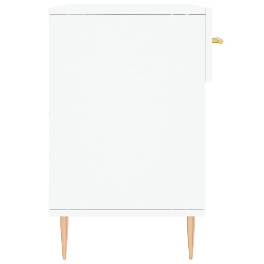 Schoenenbank 102X35X55 Cm Bewerkt Hout Wit