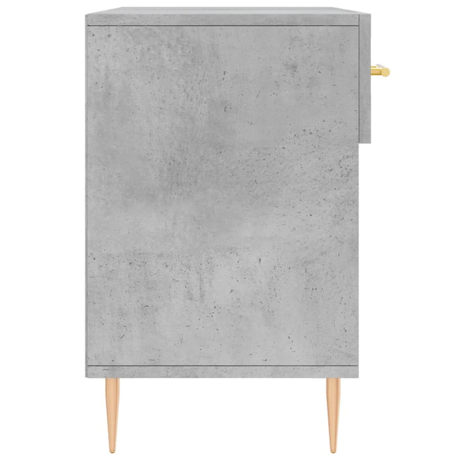 Schoenenbank 02X35X55 Cm Bewerkt Hout Betongrijs