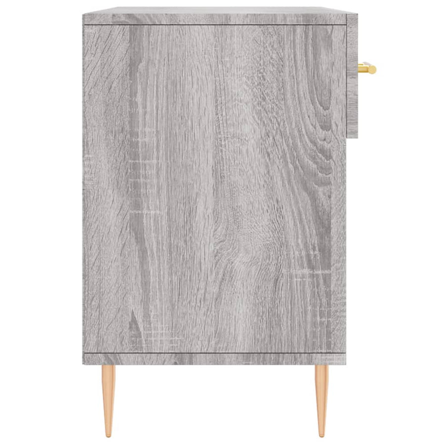 Schoenenbank 102X35X55 Cm Bewerkt Hout Grijs Sonoma Eikenkleur